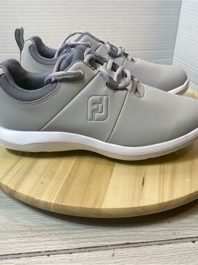 Footjoy Women's eComfort Spiked Golf Shoe Grey Sneakers 98648 7.5 New!